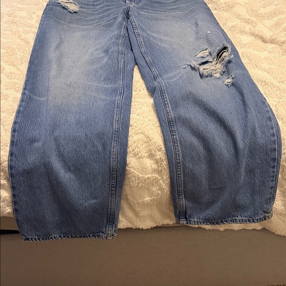 Universal Thread Light Blue Distressed Flare Jeans - Picture 3 of 3